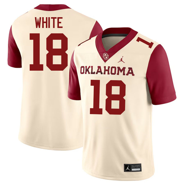 Jason White Oklahoma Sooners Jersey,Oklahoma Sooners Football Uniforms,Jersey-Cream